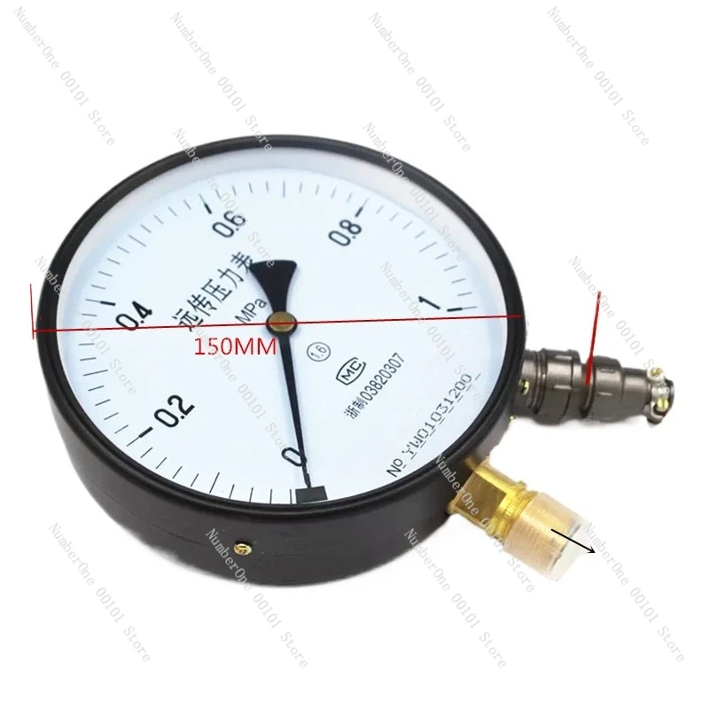Remote resistance pressure gauge YTZ-150 junction box/aviation plug-in building constant pressure water supply pressure gauge