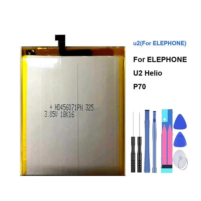 Mobile Phone Battery For Strong Compatibility Elephone U2 Helio P70
