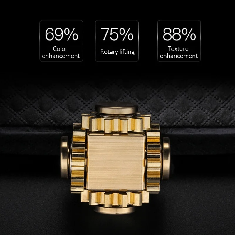 Kostka antystresowa, metalowa zabawka do kręcenia, zabawka redukująca stres dla dorosłych i dzieci, prezent.