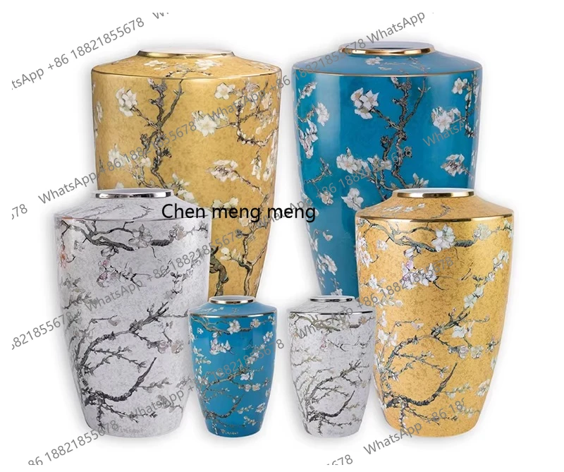Vase tabletop ornament, living room home ceramic flower ornament 6