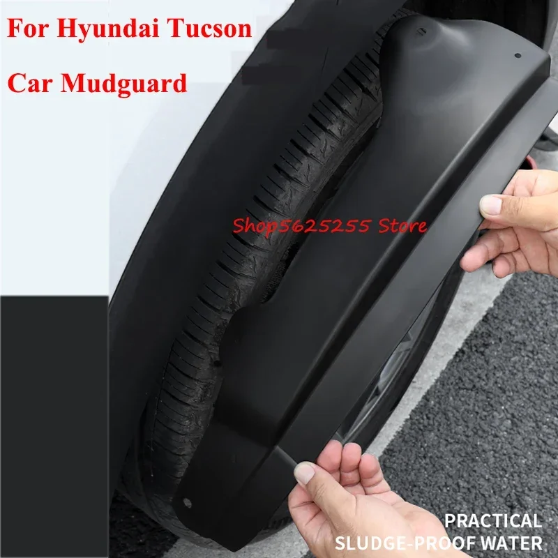 Car Mudguard Rear Tire Fender For Hyundai Tucson 2018 2019 2020 Modification Special Decoration Auto Accessorie