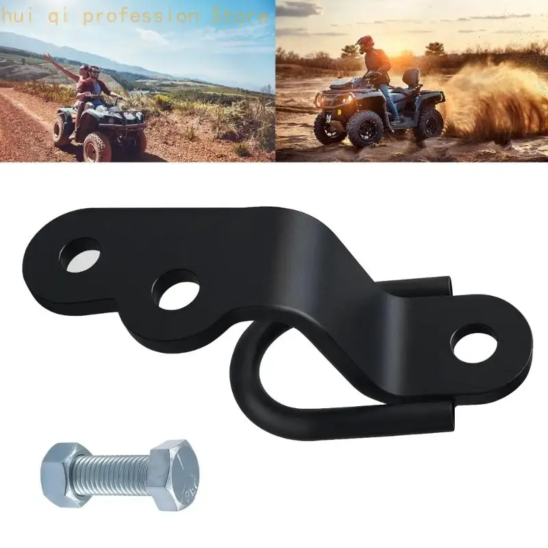 Anhängerkupplungshalterung für UTV-Transport Freien, gebogener Adapter aus schwarzem Metall mit Drei-Wege-Anordnung, 21,5 x – Detail 5