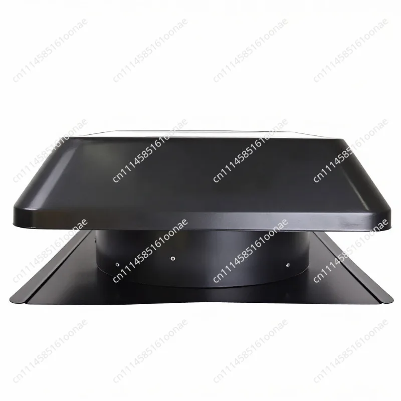 Solar powered attic heat extractor air circulation high-speed DC ceiling fan ventilation, green ventilation tunnel on the roof