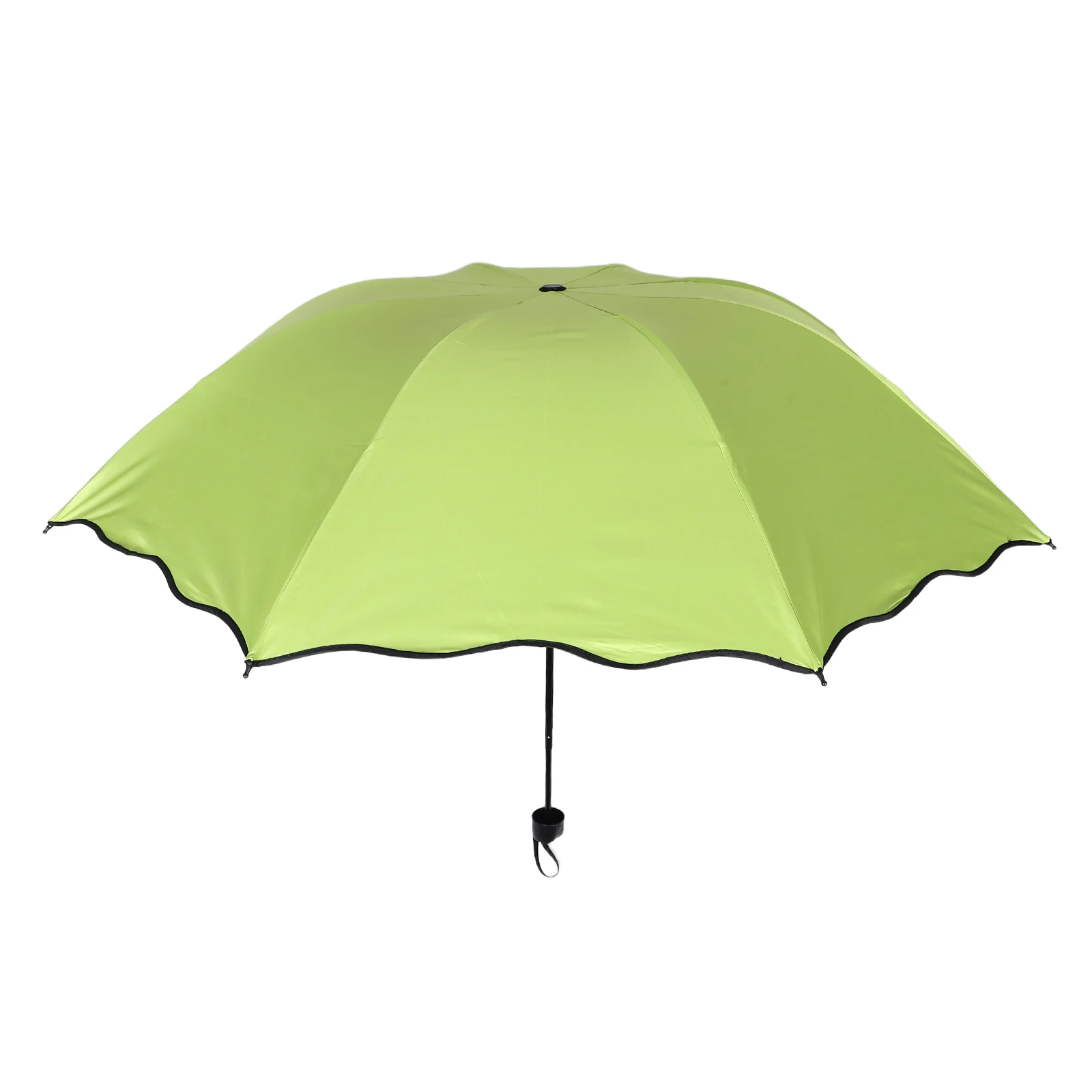 

Color Changing Umbrella Foldable Windproof UV Protection Rain Sun Shield Portable Compact Travel Korean Design Light Green