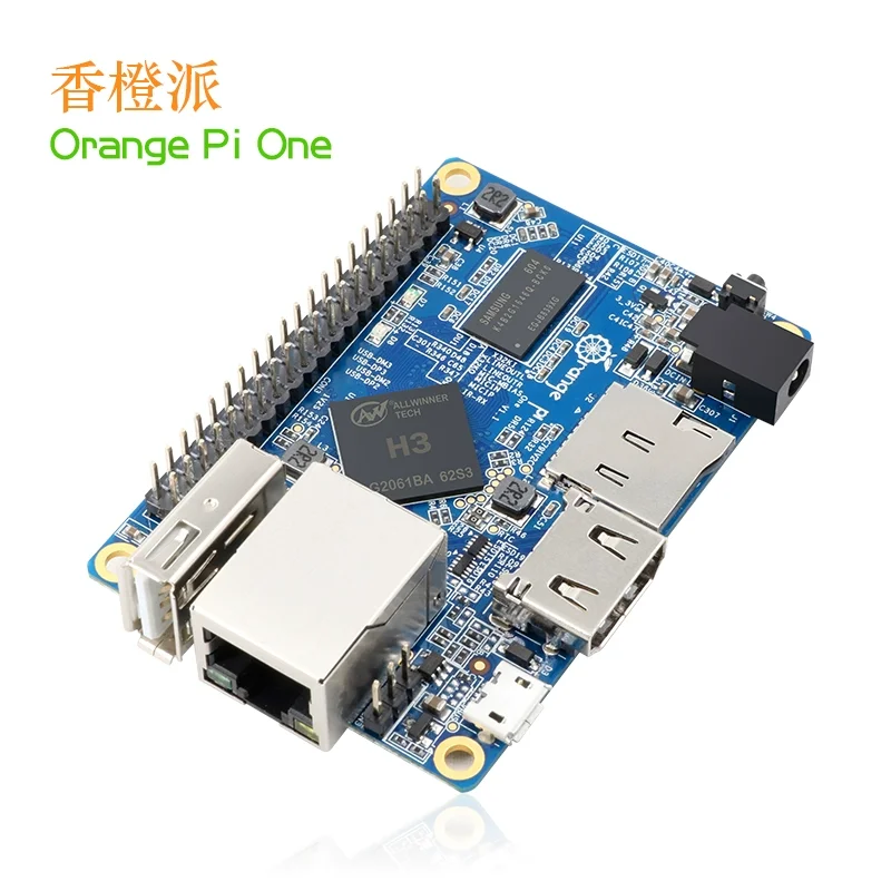 Плата разработчика программирования MCU с открытым исходным кодом Orange Pi One, объем памяти 512 Мб, чип Quanzhi H3