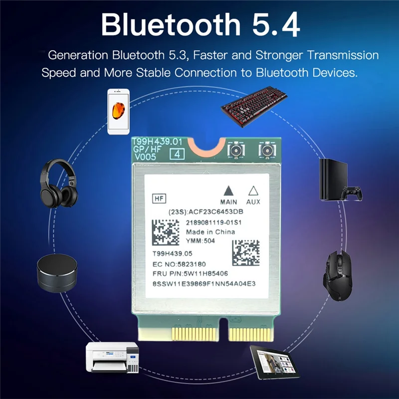 

ELECT-MT7927 Wi-Fi7 Band Card 2.4G/5G/6G 9220M Беспроводная Wi-Fi-карта BT5.4 Гигабитная беспроводная сетевая карта со встроенной антенной