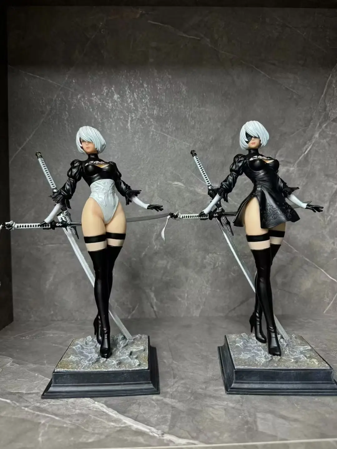 27CM NieR Automata YoRHa No. 2 Type B Figma 2B Lifeform Kaine Nier PVC Action Figure Doll Model Collectible Statue Figura Gift