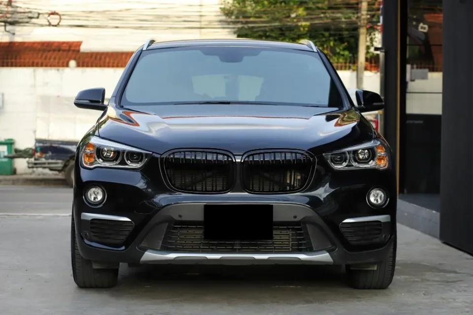 XVIP glänzende schwarze Diamanten-Stil Frontstoßstangen-Nierengitter für BMW X1 F48 F49 2016–2019. Oberes Racing-Gitter im glänzenden Linien-Stil – Detail 20