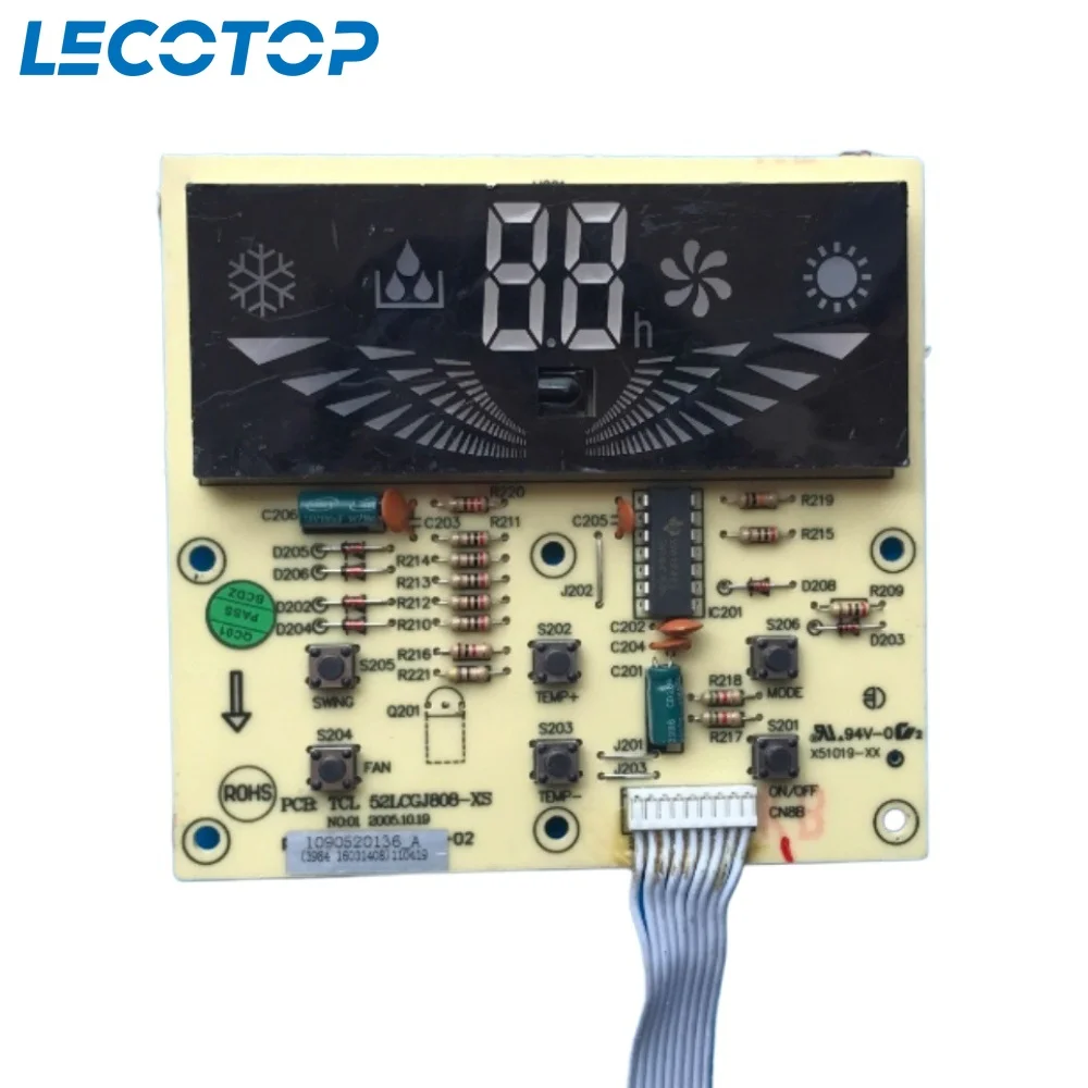

Новая кнопочная панель 52LCGJ808-XS 1090520136, плата управления внутренним блоком для TCL, дисплей кондиционера, печатная плата, запасные части для кондиционирования