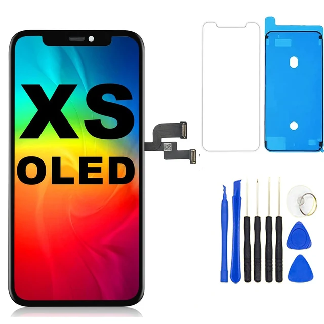 OLED Pantalla dla iphone XS Wyświetlacz LCD Ekran dotykowy Digitizer Zespół dla iPhone XS LCD Zamiennik