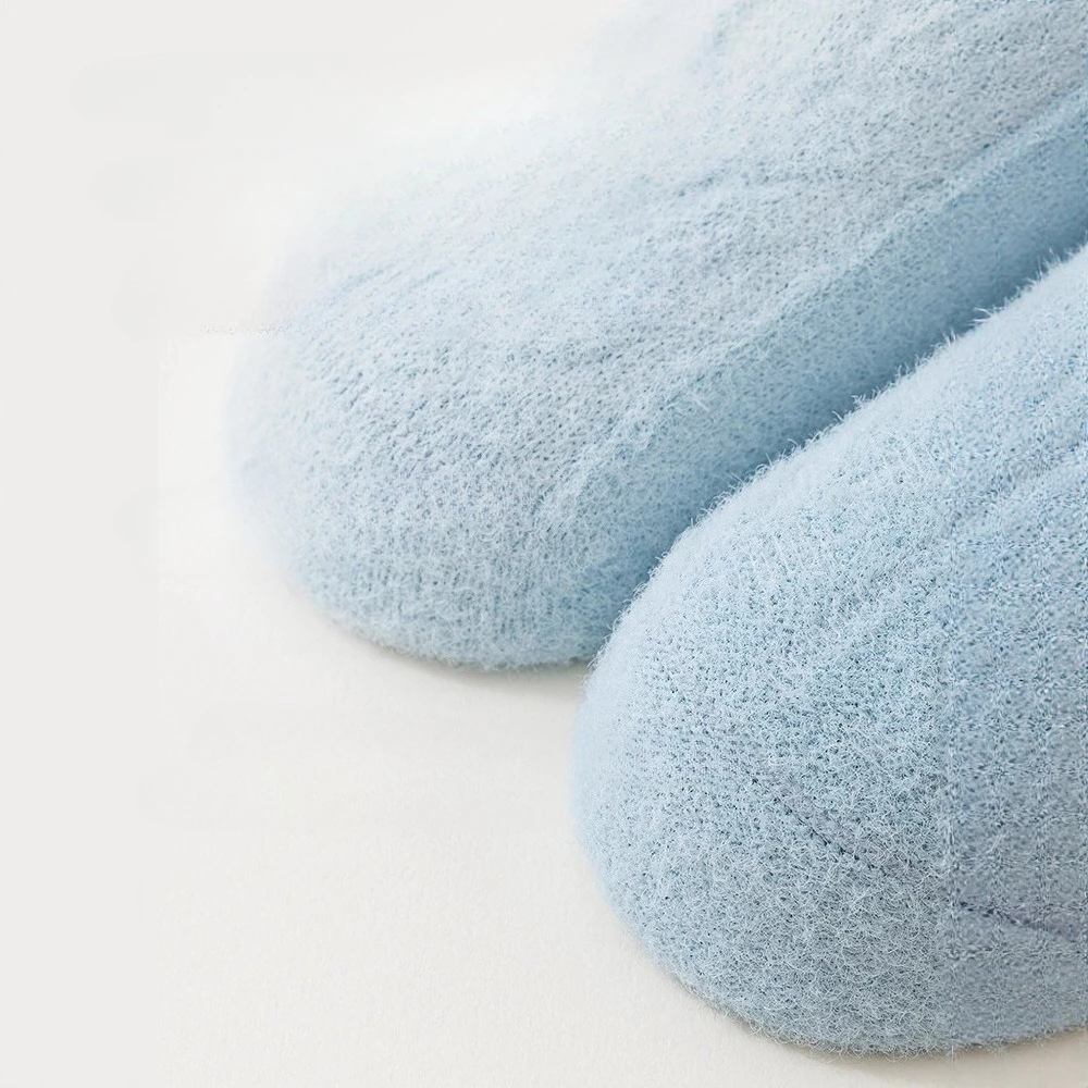 1 زوج Kawaii الحيوان الأذن الطفل الجوارب أفخم اصطف منتصف طاقم تصميم الأولى مشوا جورب لحديثي الولادة الرضع لينة الدافئة داخلي جورب #5