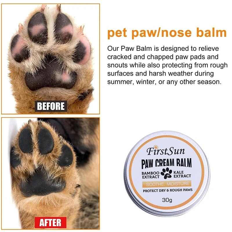 Special effect 4PC cat and dog pet glycerin claw care cream, moisturizing dry and cracked front toes and feet