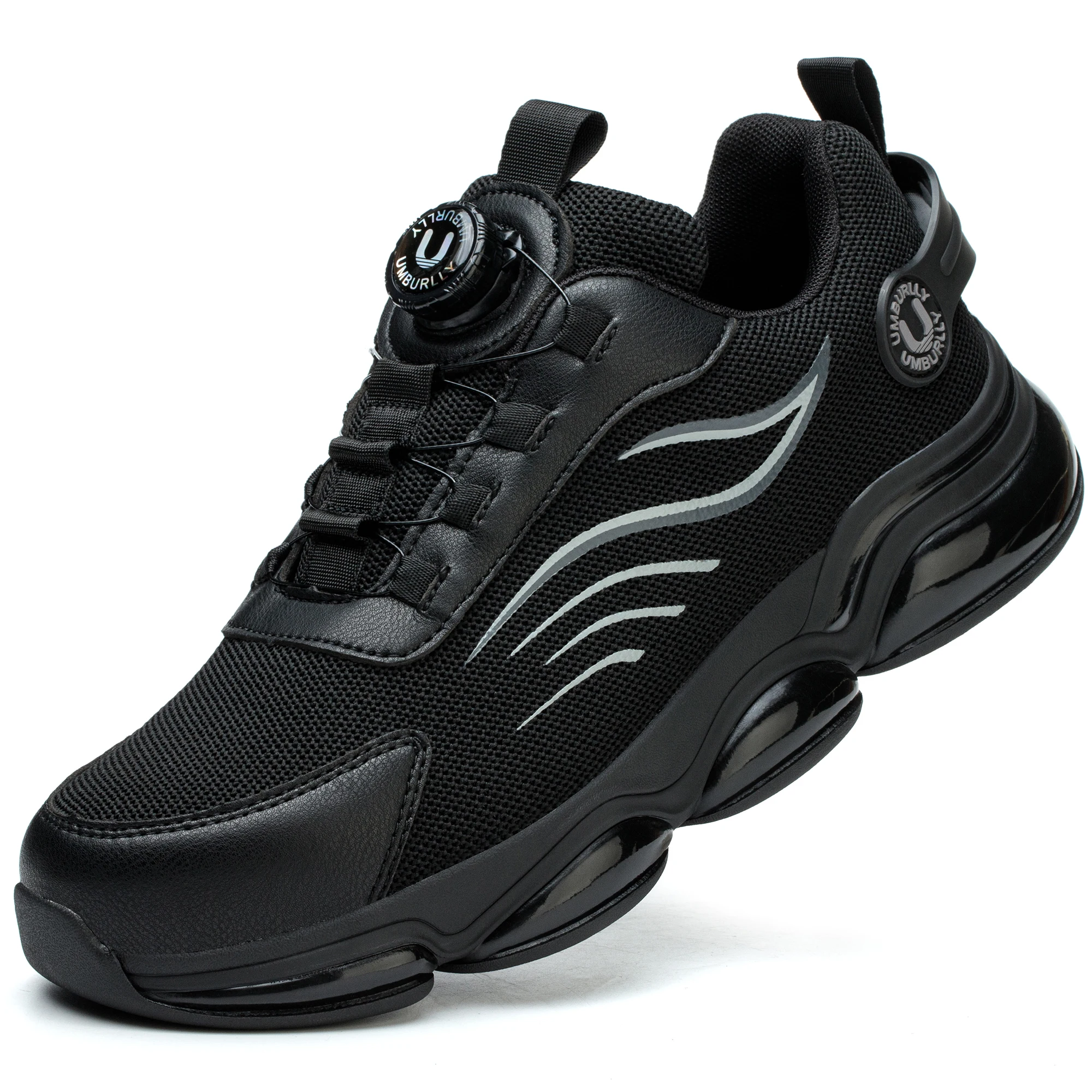 2026 New Rotating Button Fashion Sports Safety Protection Shoes Lightweight Comfortable Work Boots