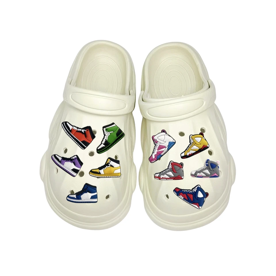 10 قطعة أنيمي الأحذية السحر ل Croc تسد مختلفة مطابقة الصنادل الأساور أساور لطيف الأحذية السحر