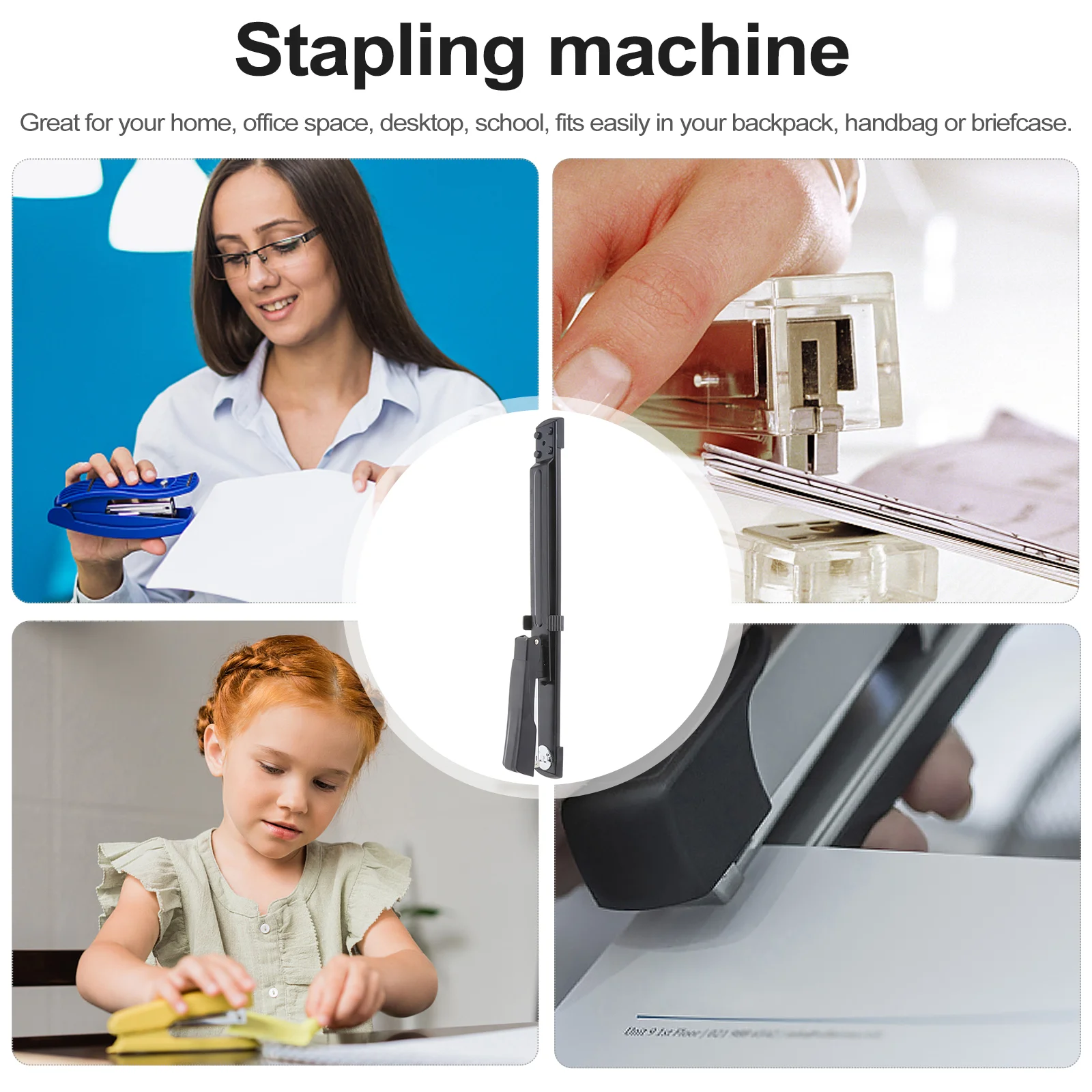 1PC Lange Arm Nietmachine Vellen Papier Bindmachine Nietgereedschap Briefpapier Benodigdheden voor Home School Office