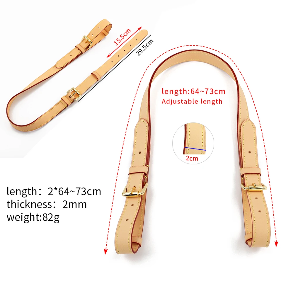 Custom Leather Shoulder Bag Strap Replacement Adjustable Handbag Straps for Fashion Bucket Bags Crossbody Purse Belt Accessories