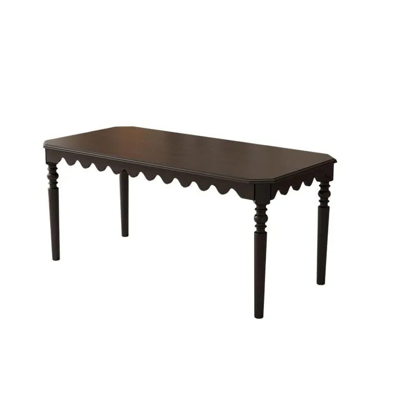 

Французский ретро-стол из массива красного дуба, антикварный американский прямоугольный стол и стулья для небольшой квартиры.