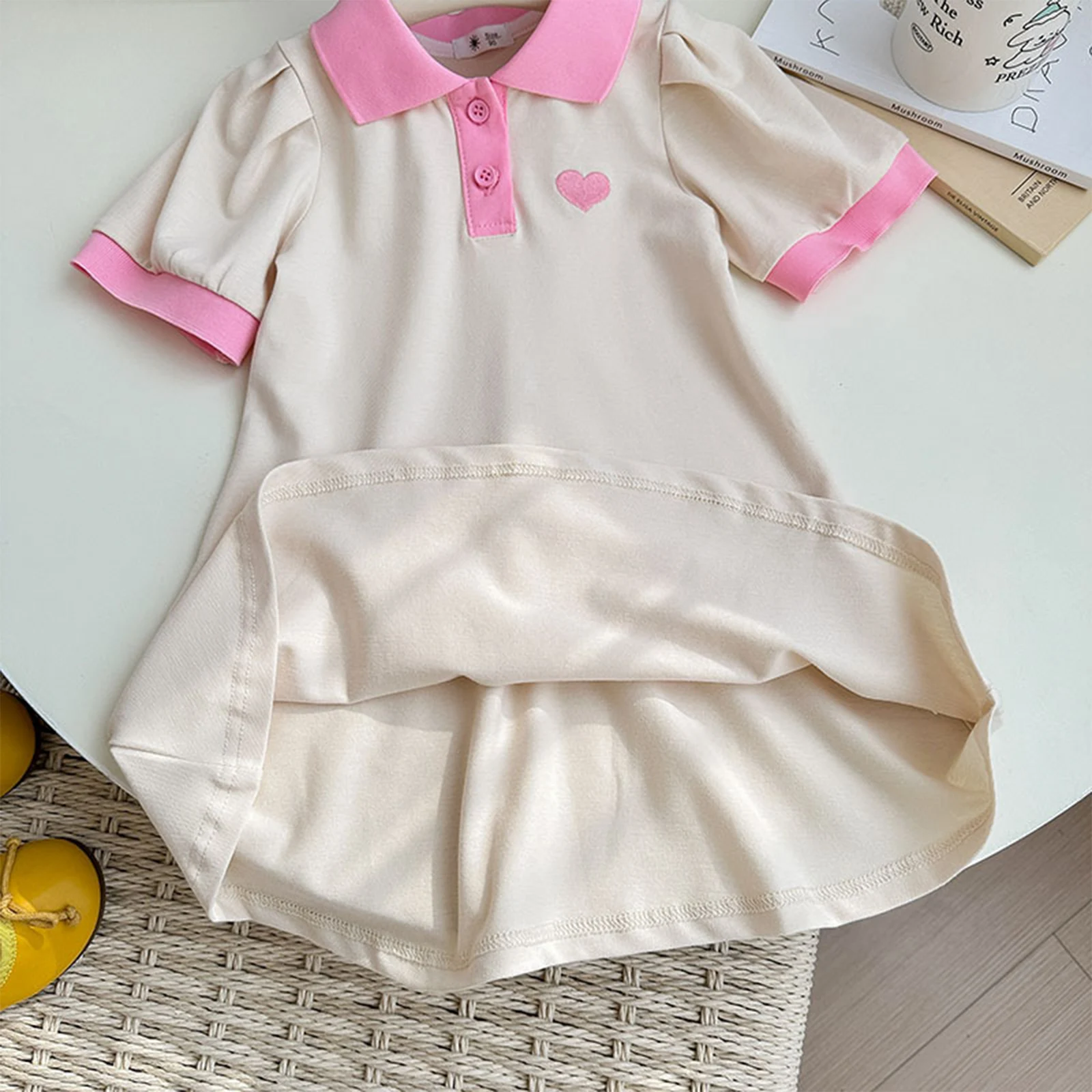 Kids Girls Summer Fashion Casual Sweet A-line Dress Playwear Sundress for Birthday Party Daily School Beach Vacation Photography