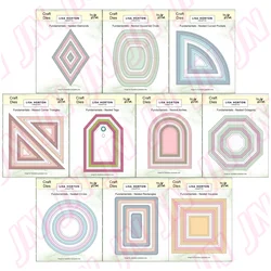 nested rectangular circle shape diy metal cutting dies paper card album mould embossing craft die for decorating scrapbook 2025