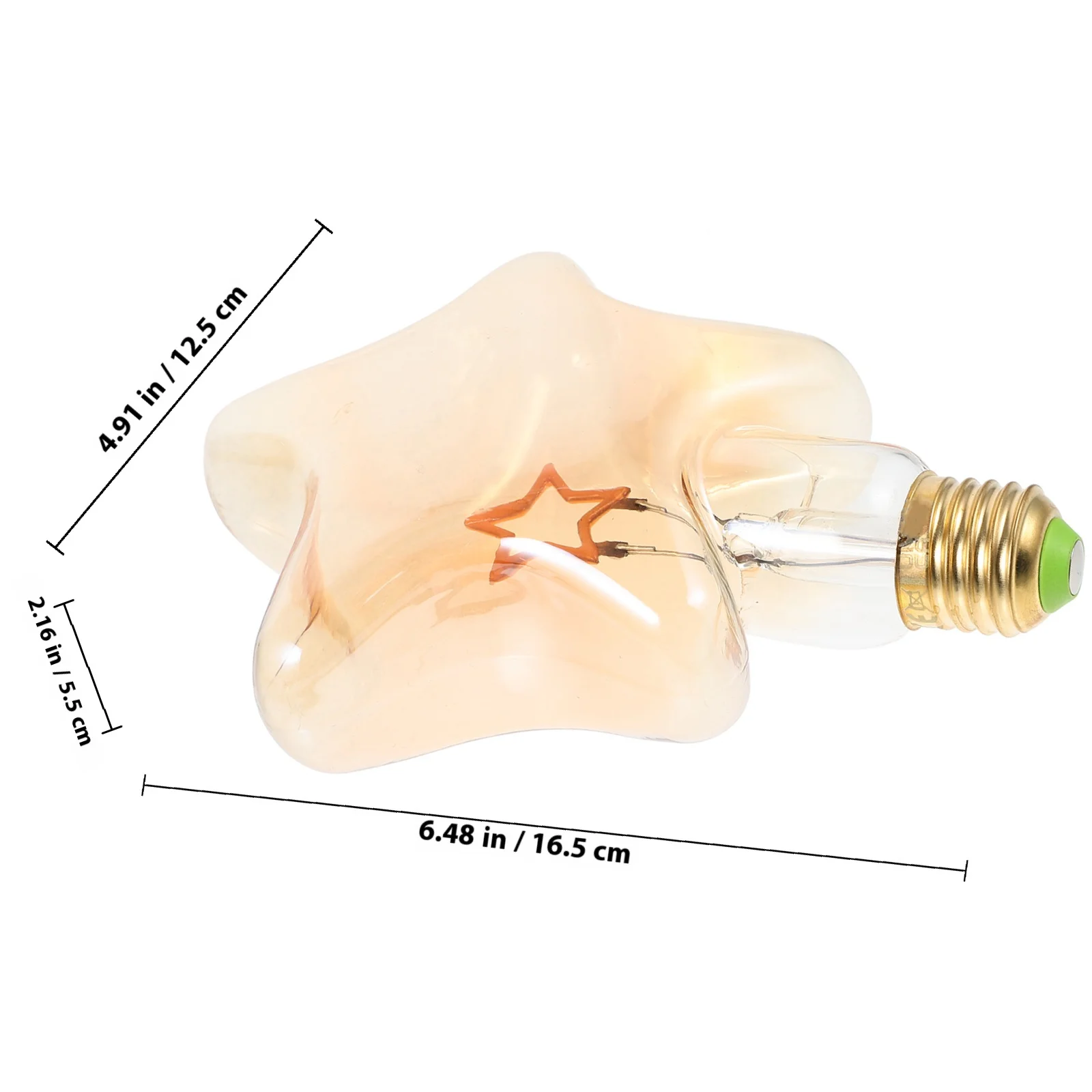 الإبداعية على شكل نجمة ضوء لمبة خمر نمط العنبر LED لجو احتفالي المنزل الأعمال فندق الديكور لمبة على شكل نجمة #3