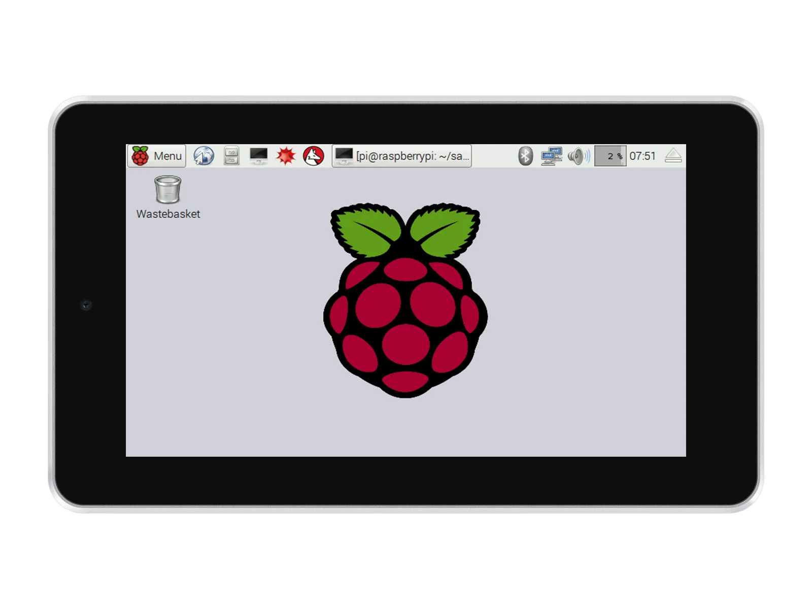 7 "tela de toque tudo-em-um kit projetado para raspberry pi cm4, câmera 5mp, caso de alumínio