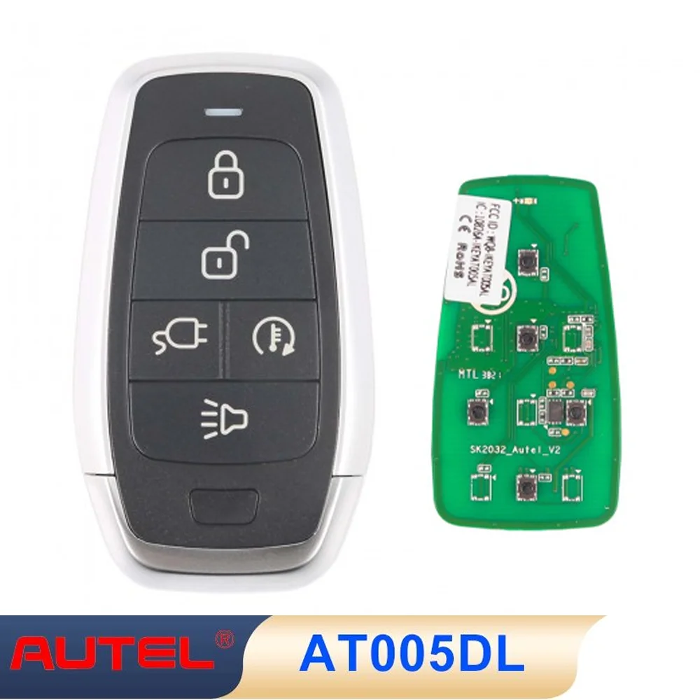 

5 Pcs/lot Atuel IKEY AT005DL Universal Smart Key 5 Buttons Autel Remote For MaxiIM KM100