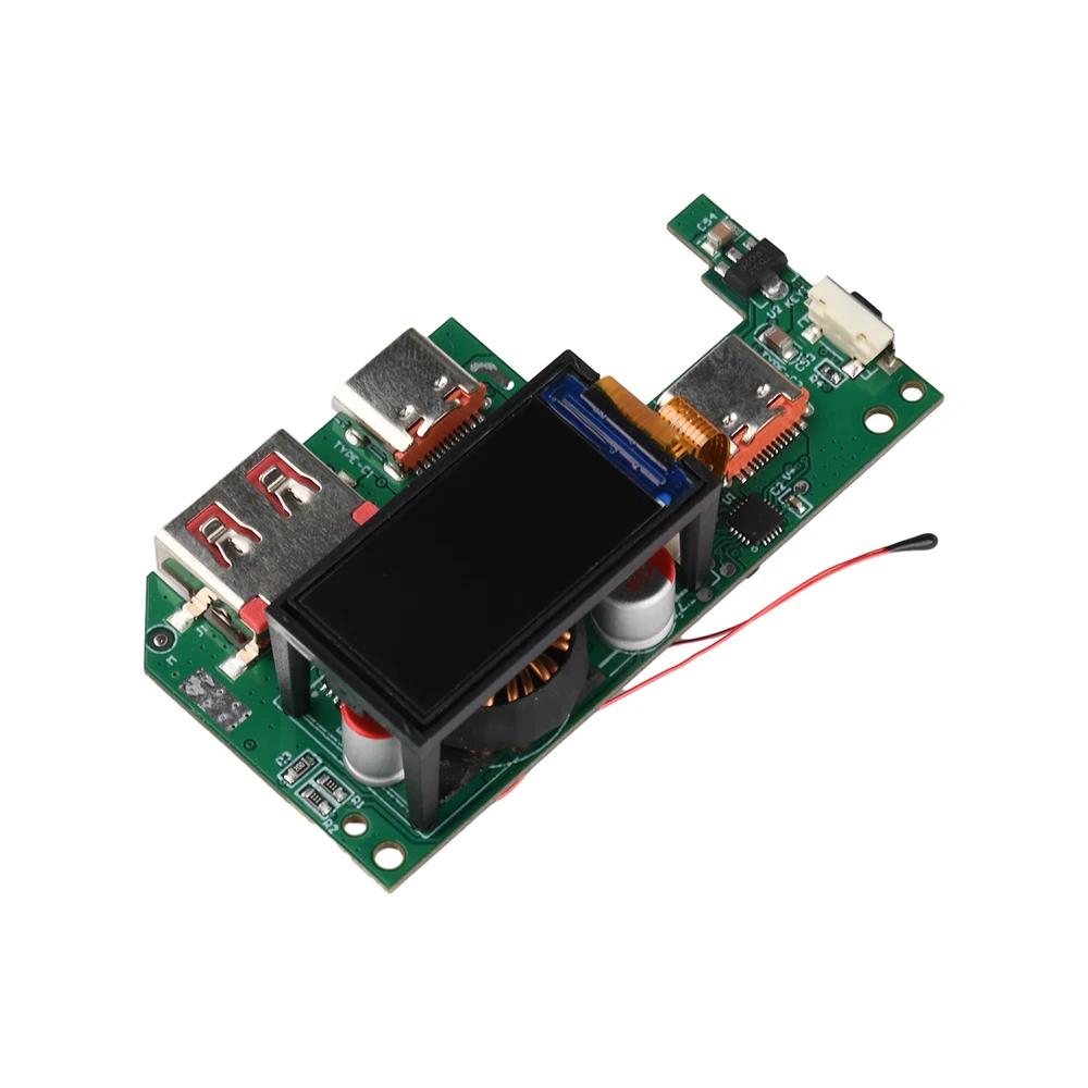 PD45W/65W Fast Charge Module 0.96 Inch TFT Color Screen Power Bank DIY Board 2S/3S Battery Protection Board Type-C USB-A
