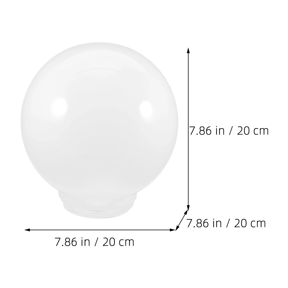

2pcs Spherical Lampshade Acrylic Light Cover Outdoor Ceiling Protector Replacement Globe Light Pendant Cover Waterproof Ball