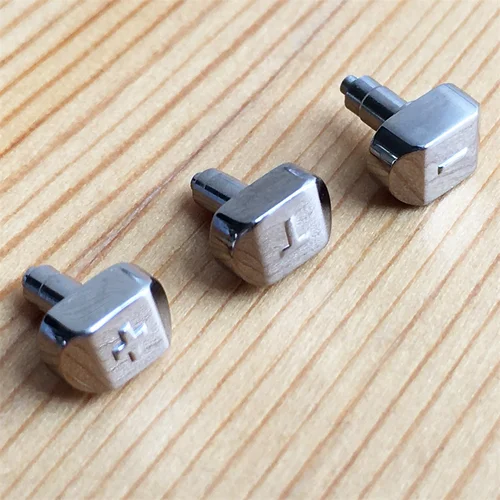 Imagen 2 del producto Botón pulsador ""+""""-T"" de acero para TS Tissot Touch Collection T33 herramientas de piezas de reloj de cuarzo