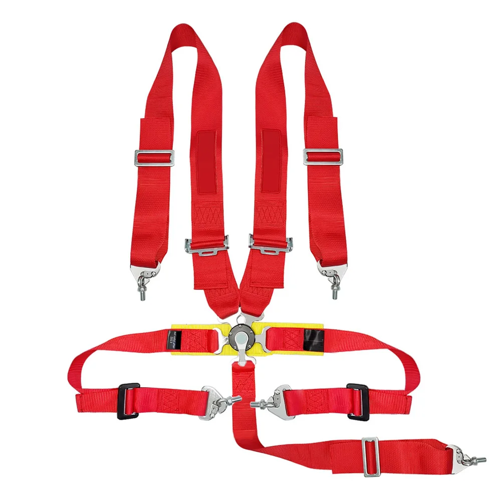 3inch Racing Seat Belt Harness 5 Point Universal Adjustable Quick Release Nylon Car Safety Harness Seat Belt with Logo Sp**co