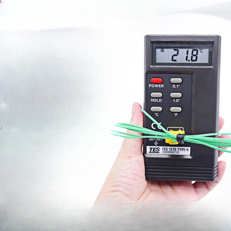 TES1310 thermocouple thermometer High-precision K-type contact thermometer temperature strap probe