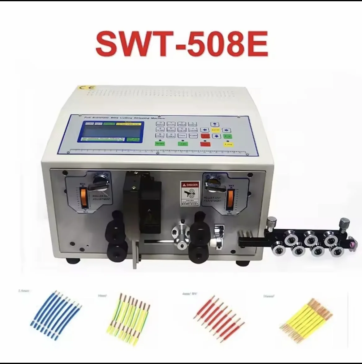 SWT-508C الكمبيوتر التلقائي آلة تجريد الأسلاك قطع كابل العقص وتقشير 0.1-8.0mm2 طول القطع 1-9999 ملم #5