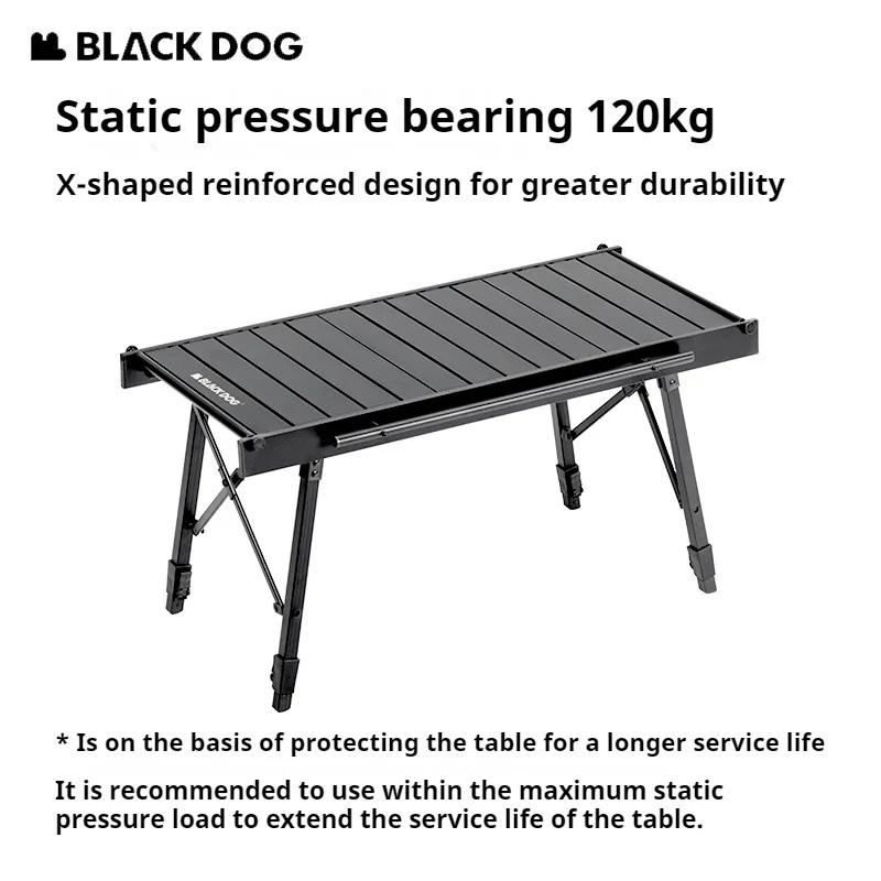 Naturehike Blackdog IGT Camping Table Folding Desk For Barbecue BBQ Picnic Outdoor Backpacking Portable Height Adjustable Table