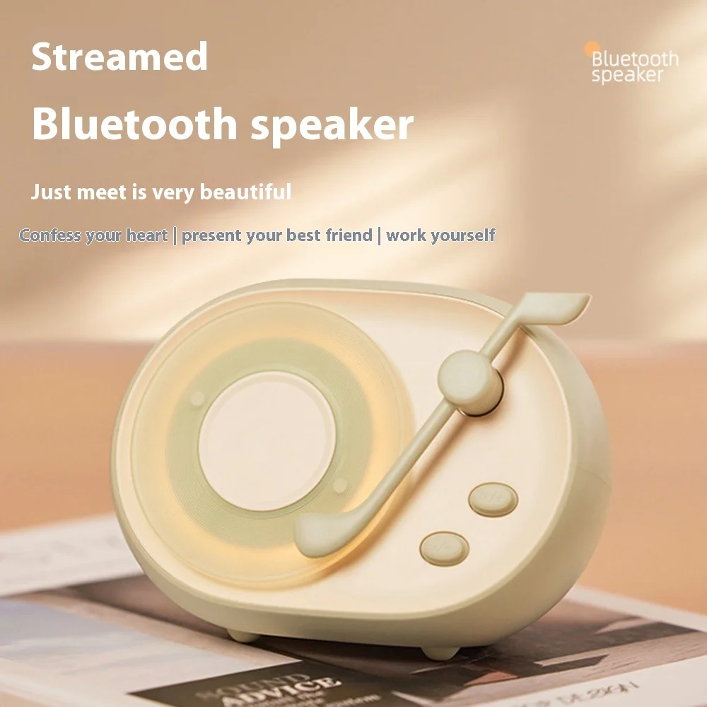 Bluetooth Speaker Night Light RGB Mood Lamp with Color Changing Sleep Aid Wireless Speaker for Bedroom Desk Decor