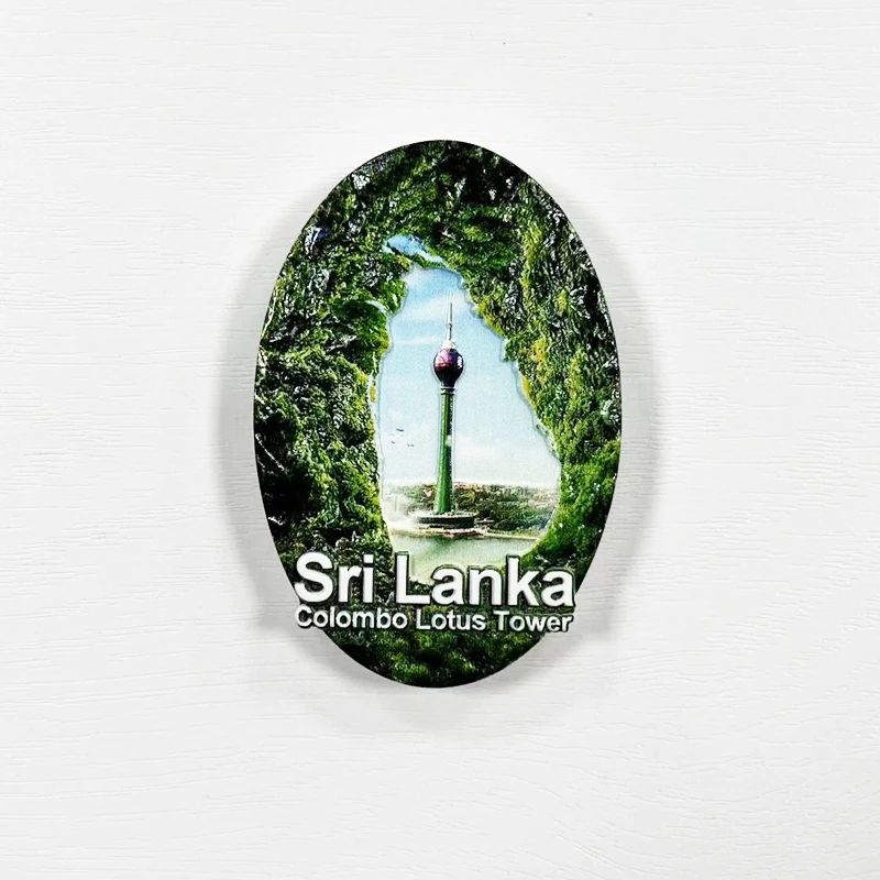 Indian Ocean Sri Lanka tourism souvenirs, 3D magnetic refrigerator stickers, kitchen and home decorations, tourism gifts