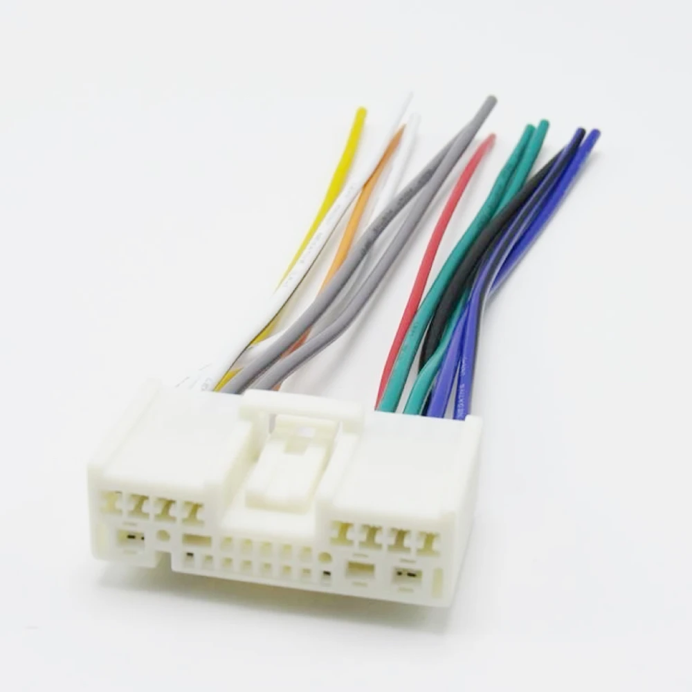 24Pin Car Radio Stereo Harness Cable Wiring Adapter Male Connector for Mazda 2 / 3 / 5 / 6 / CX-4 / CX-5 / CX-7 RX-8