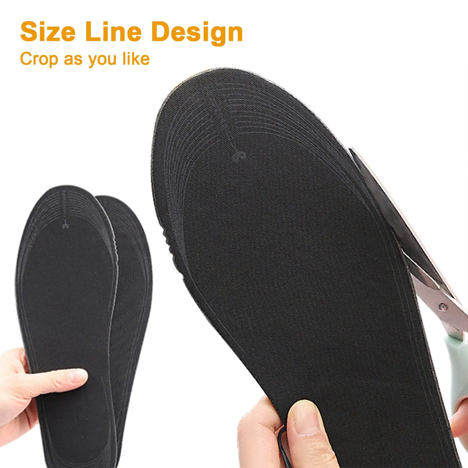 

Heated Insoles for Ski Boots 3 Temp Settings Feet Warming Pad Flexible Cut Heated Shoe Inserts for Men Women Elderly Family