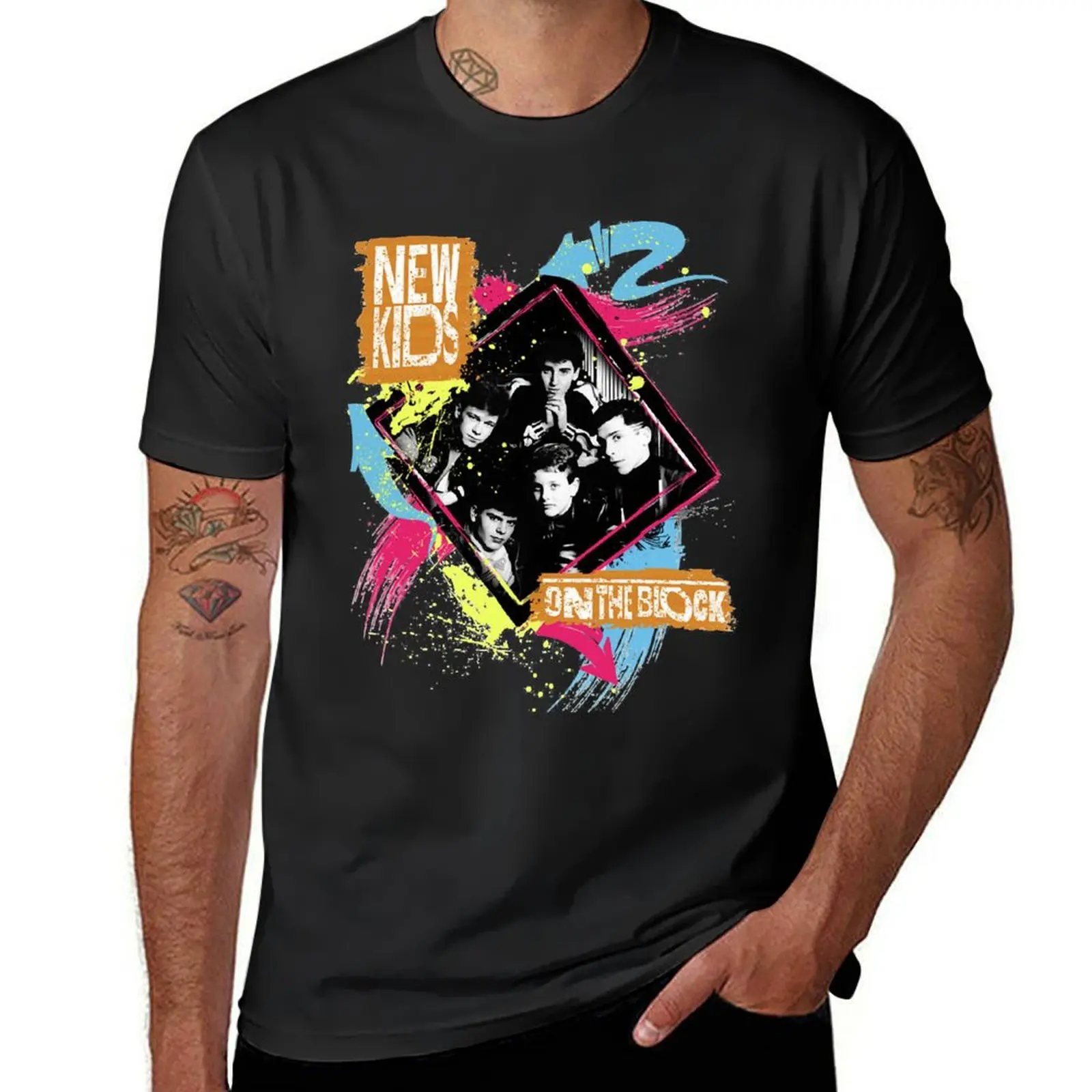 NKOTB Men&x27;s Retro T-Shirt heavyweights shirts graphic tees plain mens tall t shirts