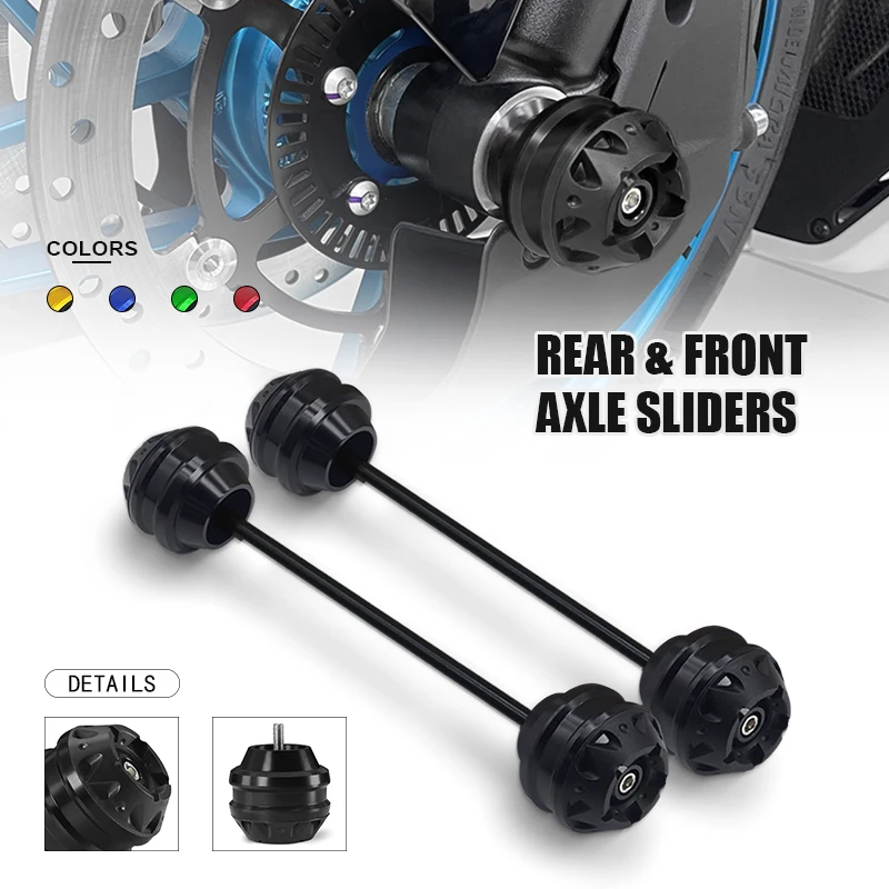 Motorcycle Falling Protector For GSXS950 GSX8S GSX8R GSX1300R HAYABUSA Front & Rear Axle Fork Wheel Crash Sliders Pad