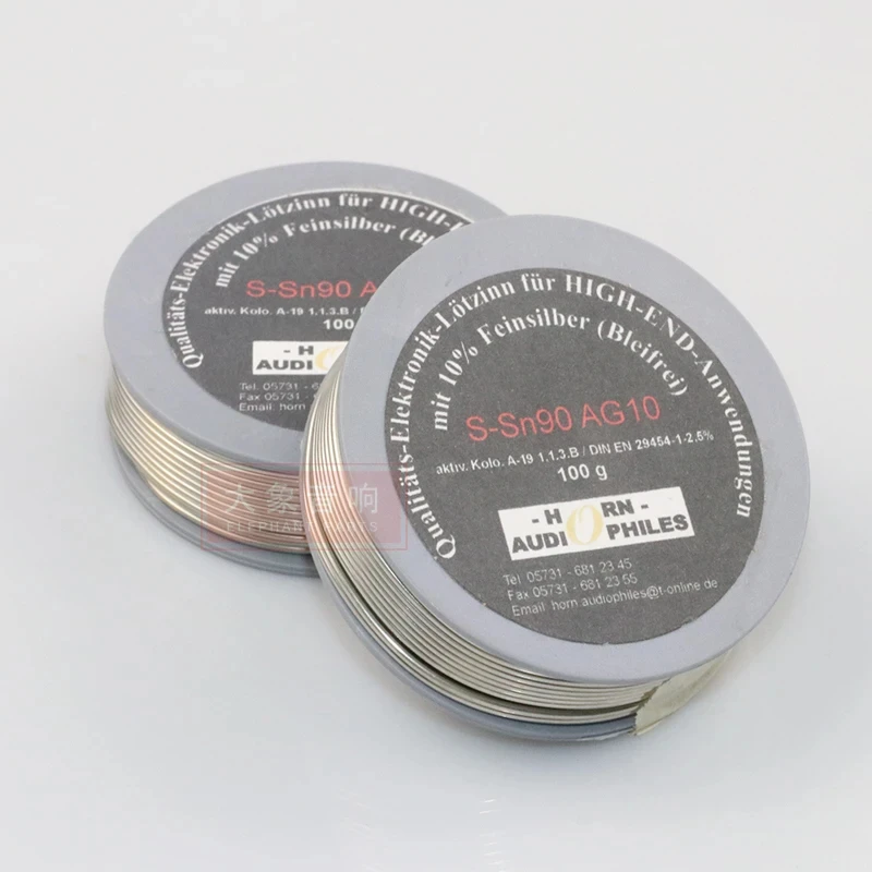 New German AG High-End Audio Fever Grade Silver Tin Wire With Silver Content Of 10% And 14% Solder Sound Balance