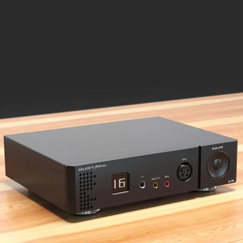 R-75 GUSTARD H16 Pre Amplifier Headphone Amplifier High Resolution OLED Display XLR/RCA Balanced Pre Amplifier