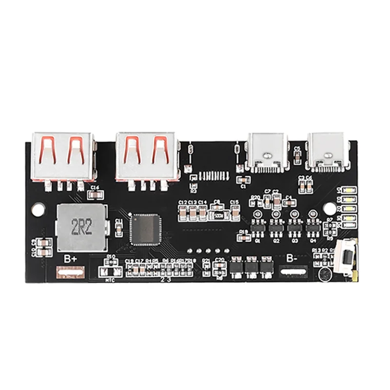 ABKI-Protokol Penuh 22.5W Modul Daya Ponsel Pengisi Daya Cepat QC4.0 Tipe-c USB Bank Daya Ponsel Sirkuit Diy Motherboard