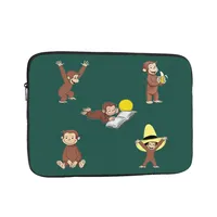 George The Curious Monkey Notebook Laptop Bag Case Pouch 10 12 13 15 17 Inch Notebook Sleeve Cover Bag Tablet Shockproof CaseBag
