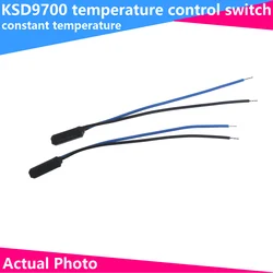 Interruptor de restauração rápido térmico, temperatura constante, 5 graus-120 graus, normalmente aberto, normalmente fechado, Ksd9700, 1pc