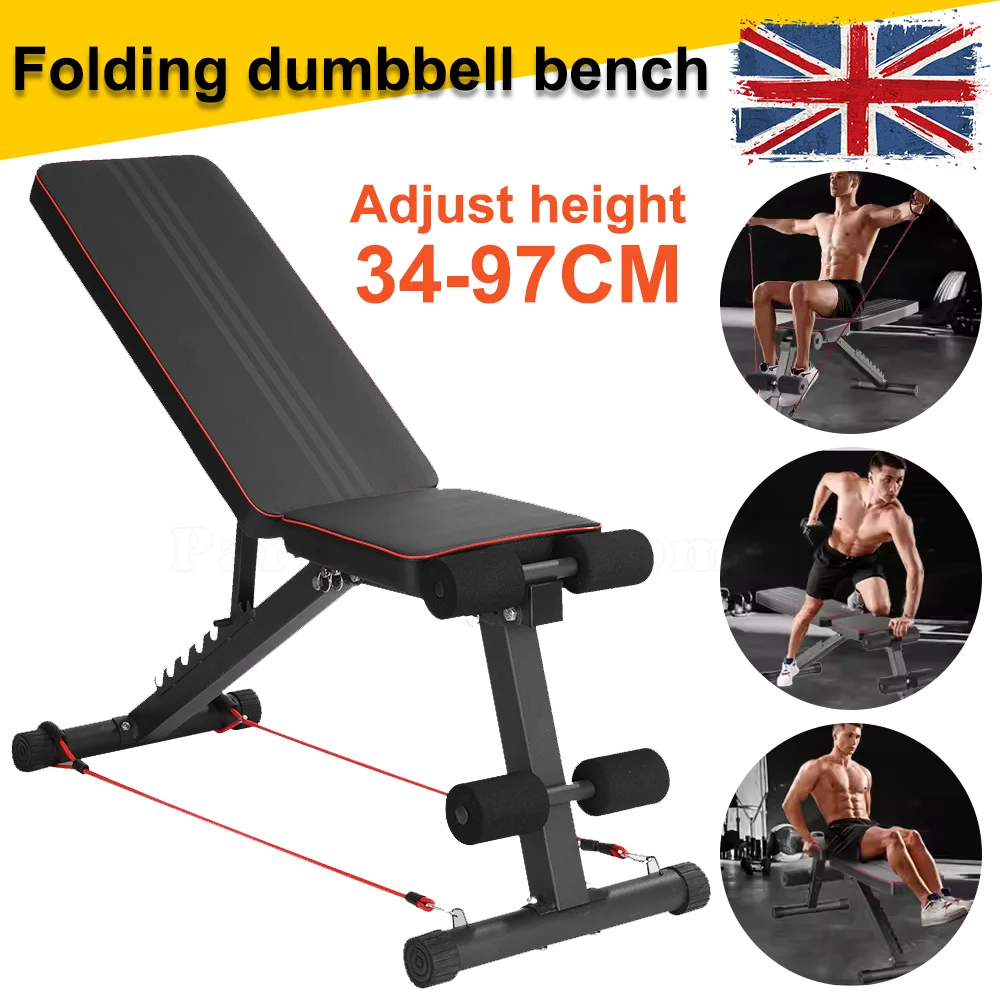 Adjustable Foldable Weight Bench for Full-Body Incline Workouts - Compact & Portable Gym Solution