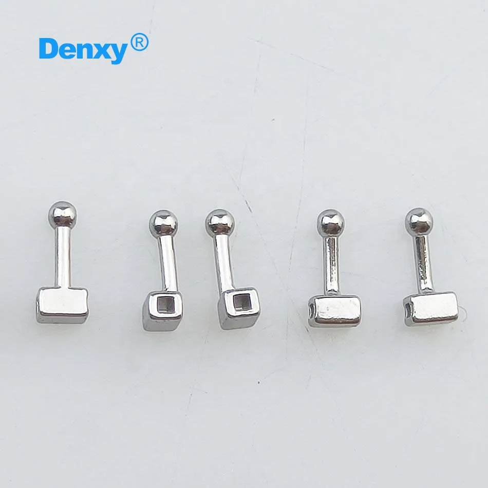 Denxy 50 Stück Zahnmedizinische Quetschbare Haken, Kurz/Mittel/Lang, für Kieferorthopädische Brackets, Zahnspangen, Zahnarztpraxis – Detail 6