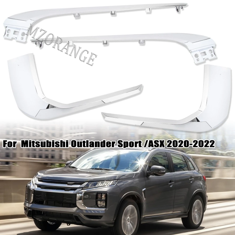 Trước Dưới Ốp Lưng Nẹp Viền Khuôn Đèn Pha Que Cho Mitsubishi ASX Outlander Thể Thao 2020-2022 Phụ Kiện Xe Hơi
