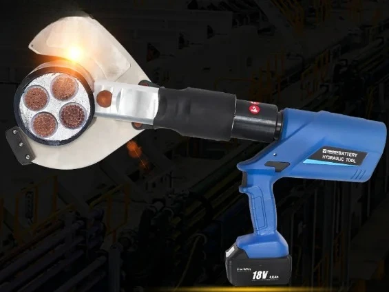 Rechargeable Electrician Cable Cutter Hydraulic Wire Cutting & Crimping Tool for Metal Electrician's Essential Tool