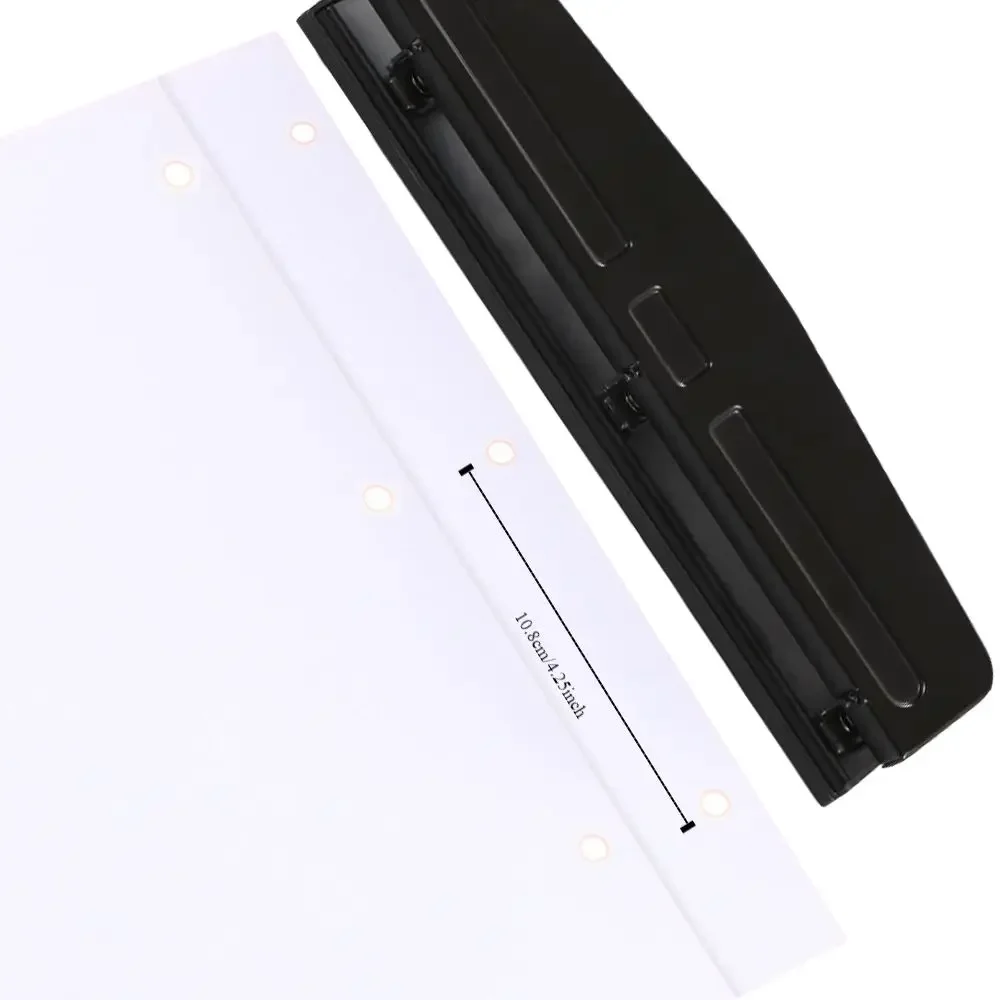 Working High Precision 3 Hole Punch 12 Sheet Paper Paper Puncher Metal Punching Machine Desktop Hole Puncher Home
