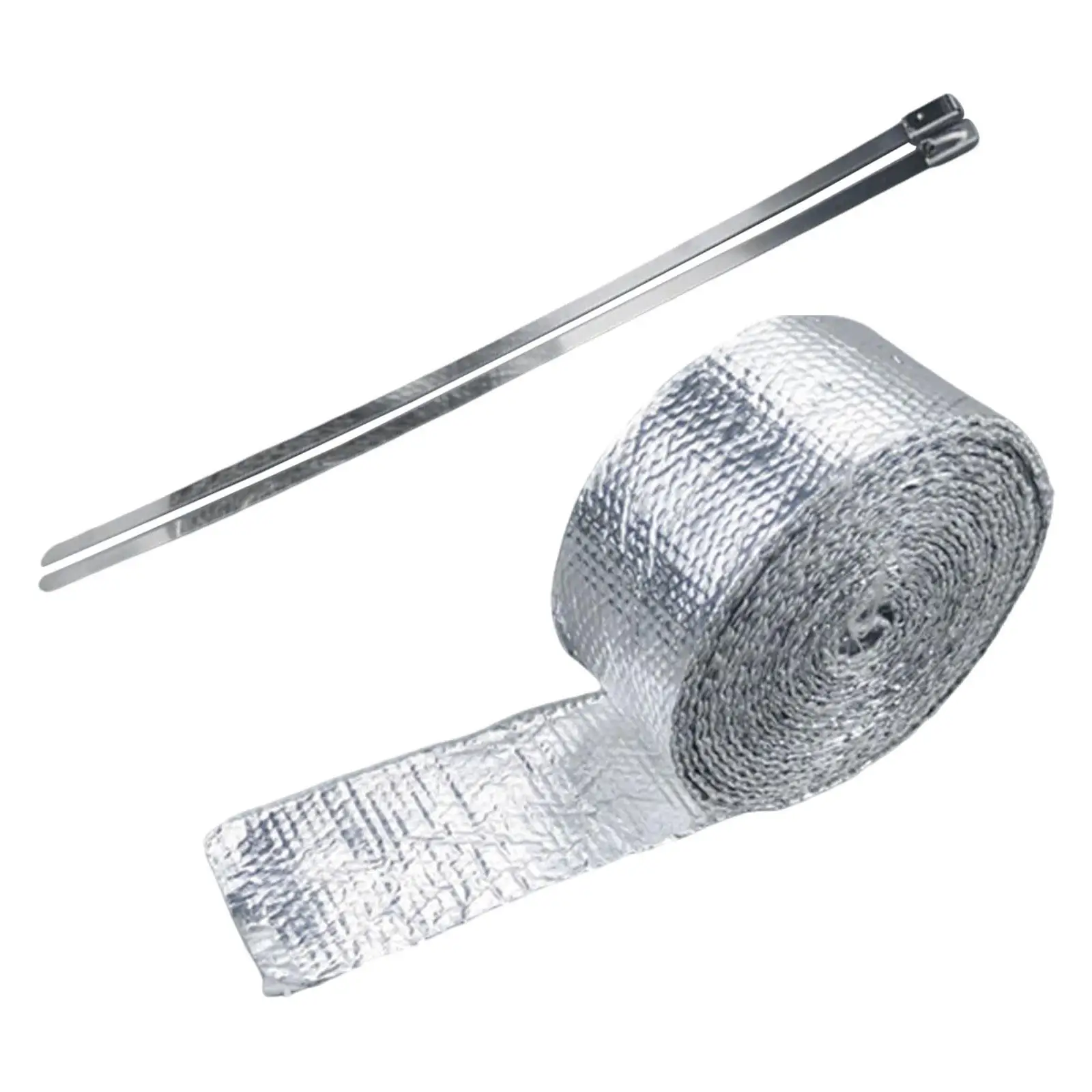 Aluminum Foil Fiberglass Duct Tube Tape High Temp Protection Heat Reflective Self Adhesive Barrier for HVAC Exhaust Pipe